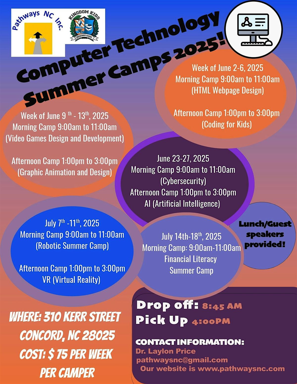 Kingdom Kids and Pathways NC Inc. Cyber Security and AI Summer Camp, 23 June | Event in Concord | AllEvents
