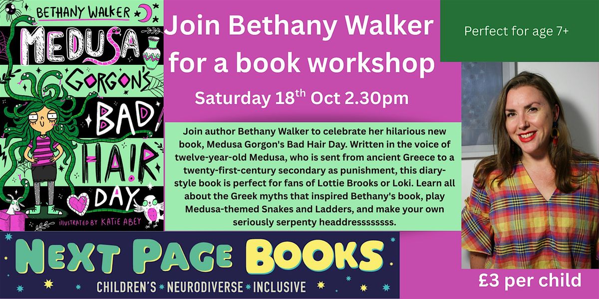Book workshop with Bethany Walker 2.30pm 18th October 2025, 18 October | Event in Hitchin | AllEvents