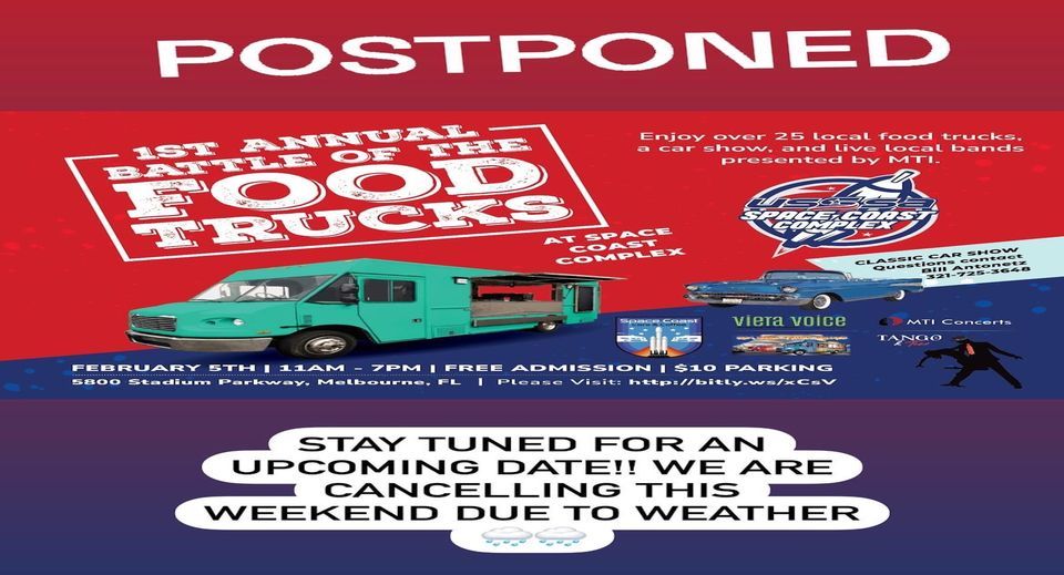 Battle of the Food Trucks at Space Coast Complex, 5800 Stadium Pkwy
