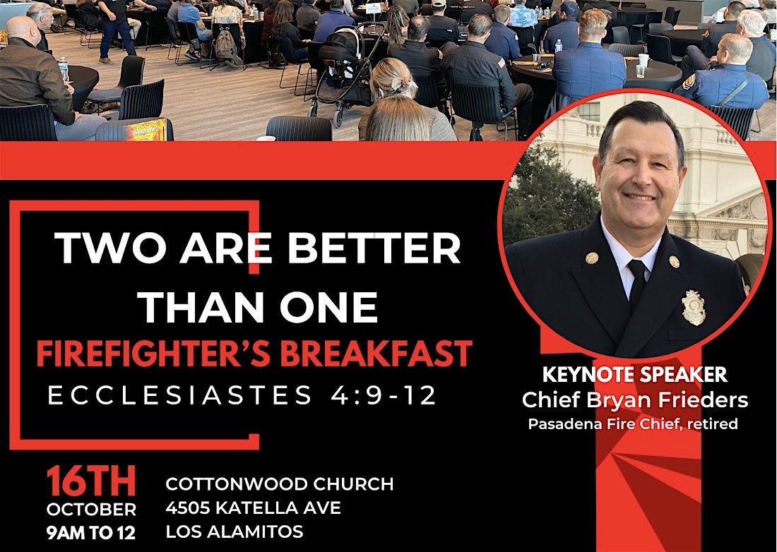 2025 "Two Are Better Than One" Firefighter's Breakfast, 16 October | Event in Los Alamitos | AllEvents