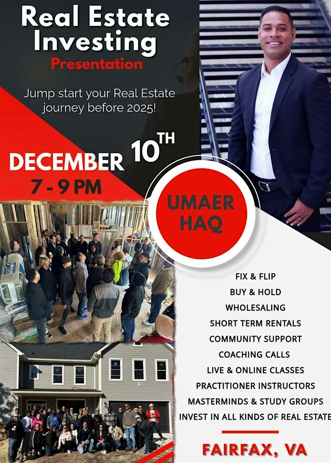Start Your Real Estate Journey Before 2025! IN PERSON only! FAIRFAX, VA
