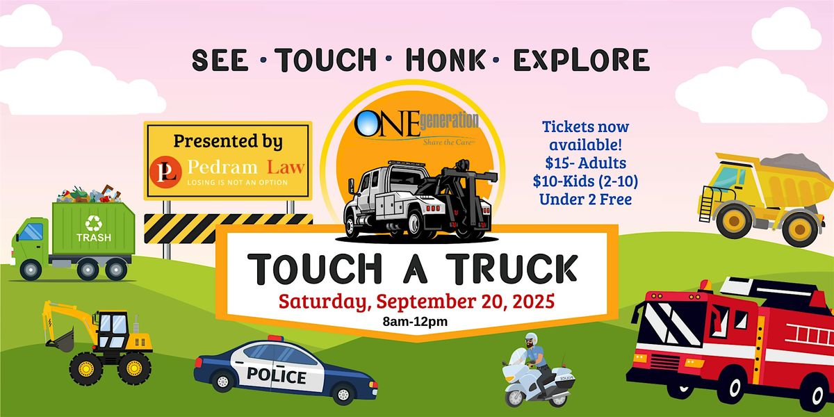 Touch A Truck September 2025- ONEgeneration Family Event in Encino!, 20 September | Event in Los Angeles | AllEvents