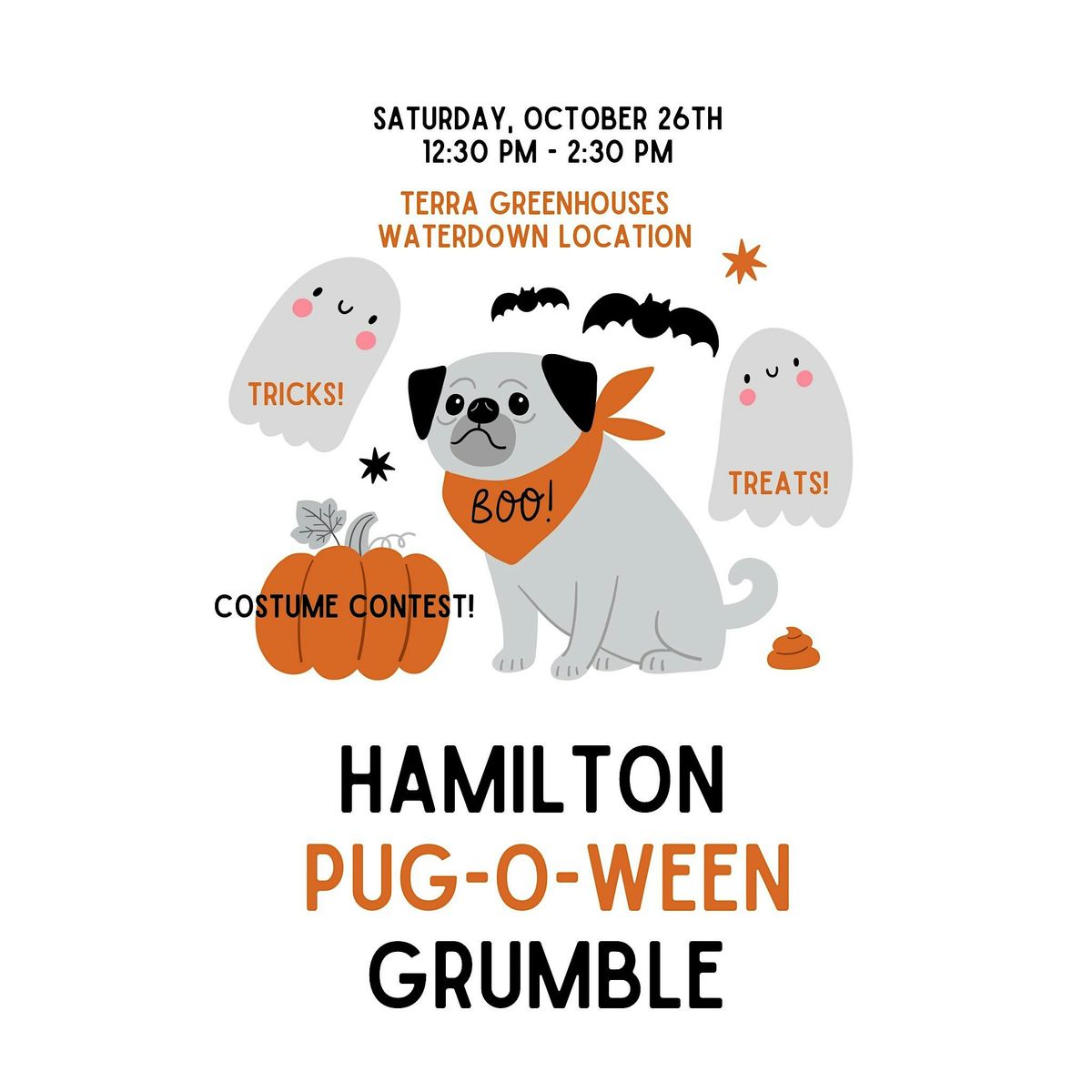 Pug-O-Ween x TERRA Greenhouses, 25 October | Event in Hamilton | AllEvents