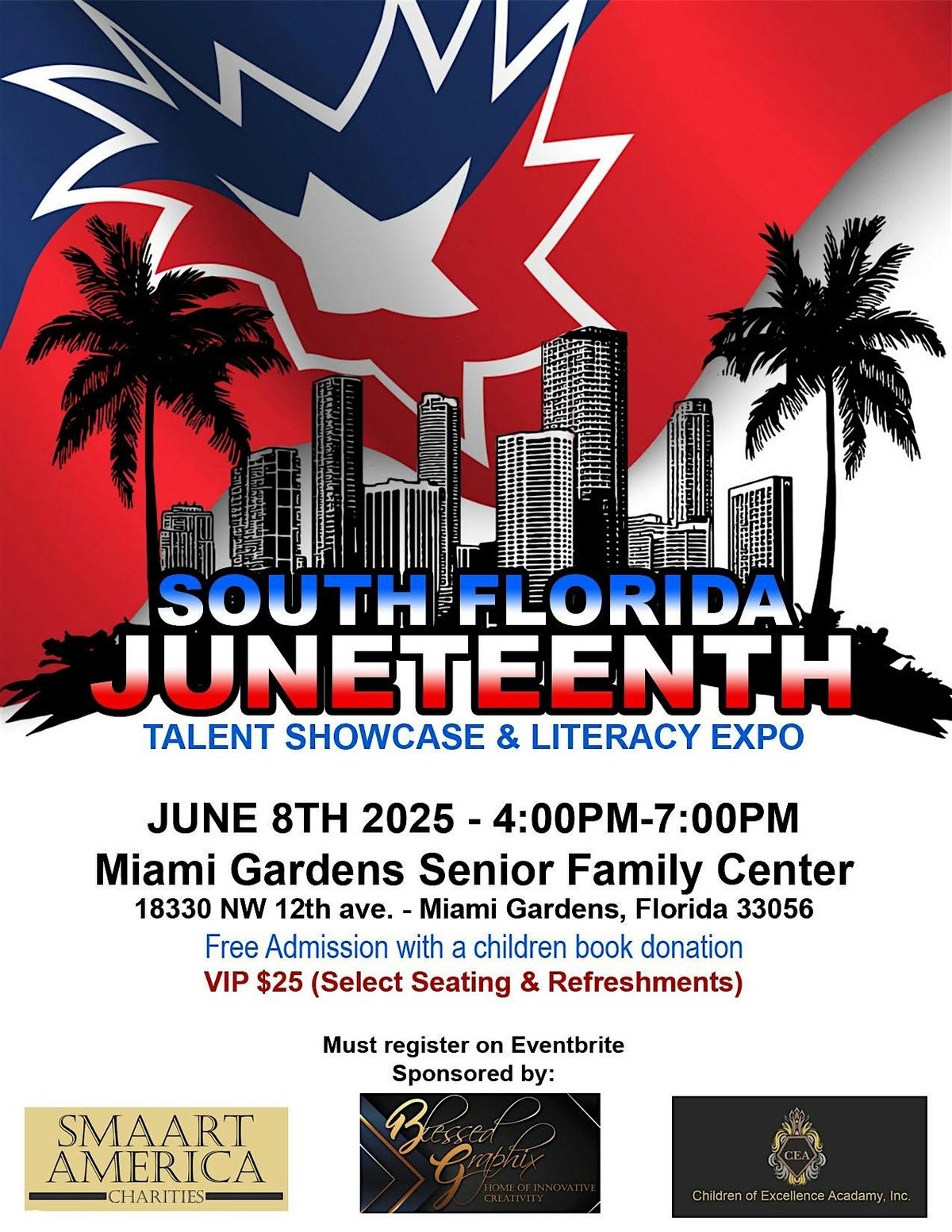 South Florida Juneteenth Talent Showcase & Literacy Expo, 8 June | Event in Miami Gardens | AllEvents