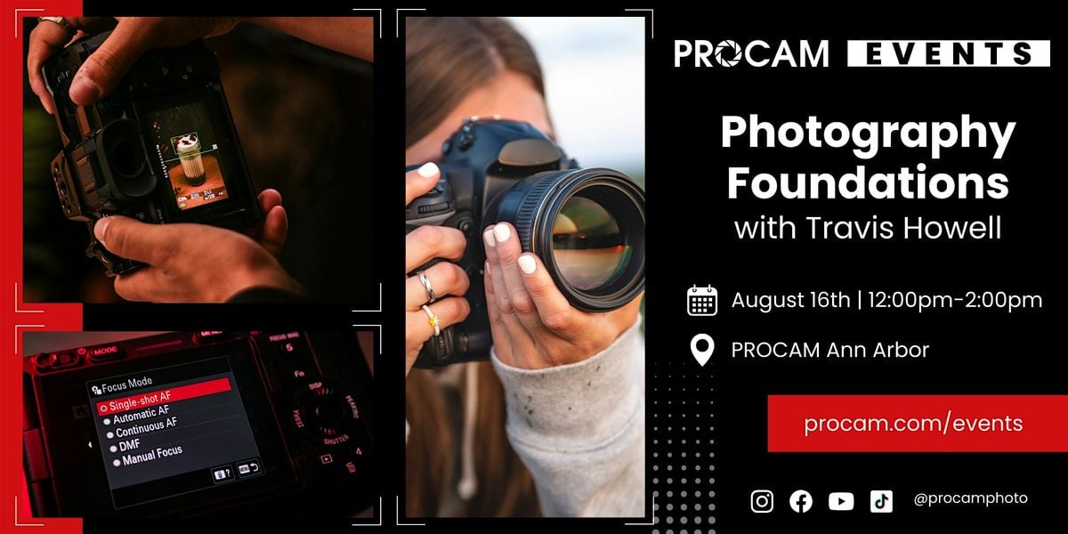 Photography Foundations with Travis Howell, 16 August | Event in Ann Arbor | AllEvents