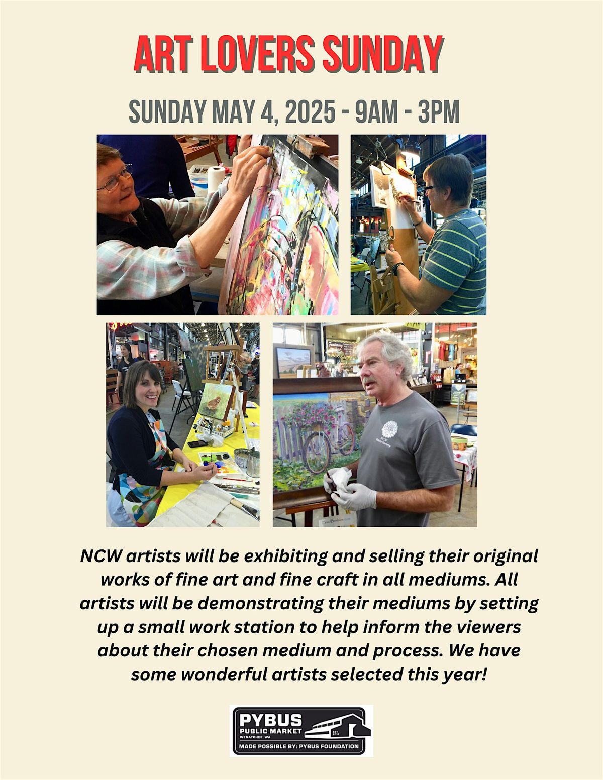 Art Lover's Sunday, 4 May | Event in Wenatchee | AllEvents