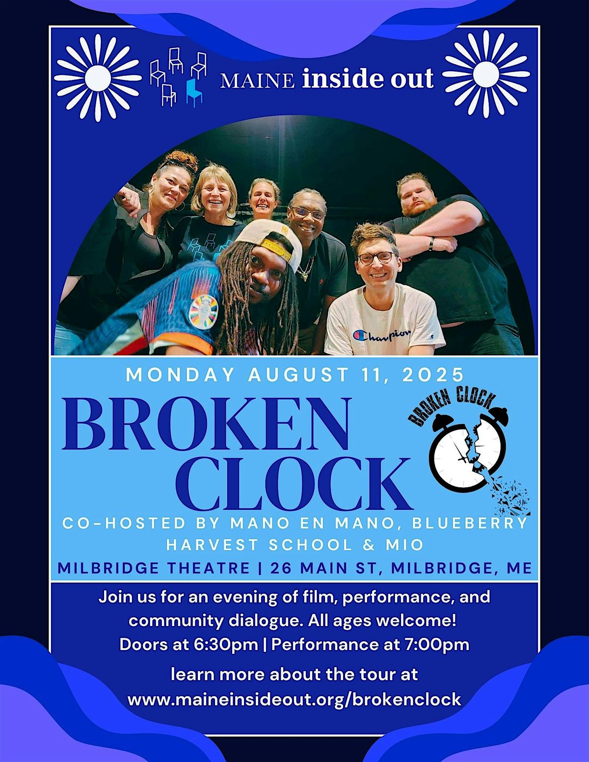 Broken Clock at Milbridge Theatre, 11 August | Event in Milbridge | AllEvents