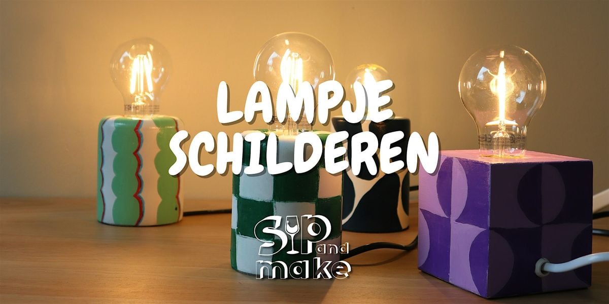 Lampje schilderen workshop - Sip and Make, 29 October | Event in Eindhoven | AllEvents