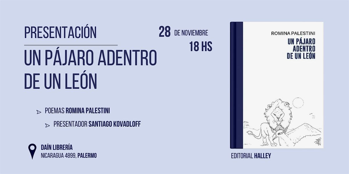 Presentación Un Pájaro Adentro de un León, 28 November | Event in Buenos Aires | AllEvents