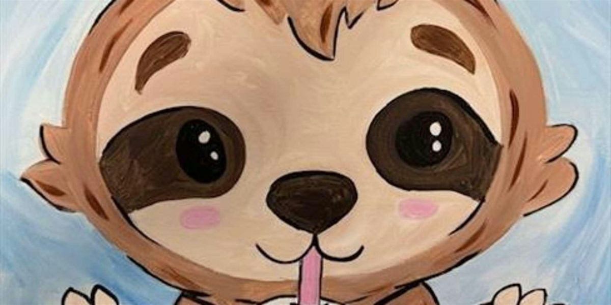 Boba Sloth Vibes - Paint and Sip by Classpop!™, 24 June | Event in Baytown | AllEvents