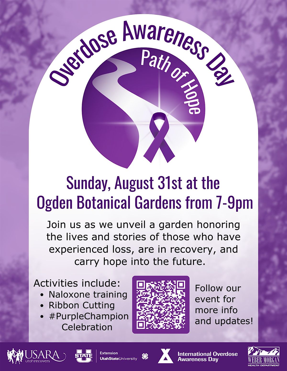 Path Of Hope- Overdose Awareness Event, 31 August | Event in Ogden | AllEvents