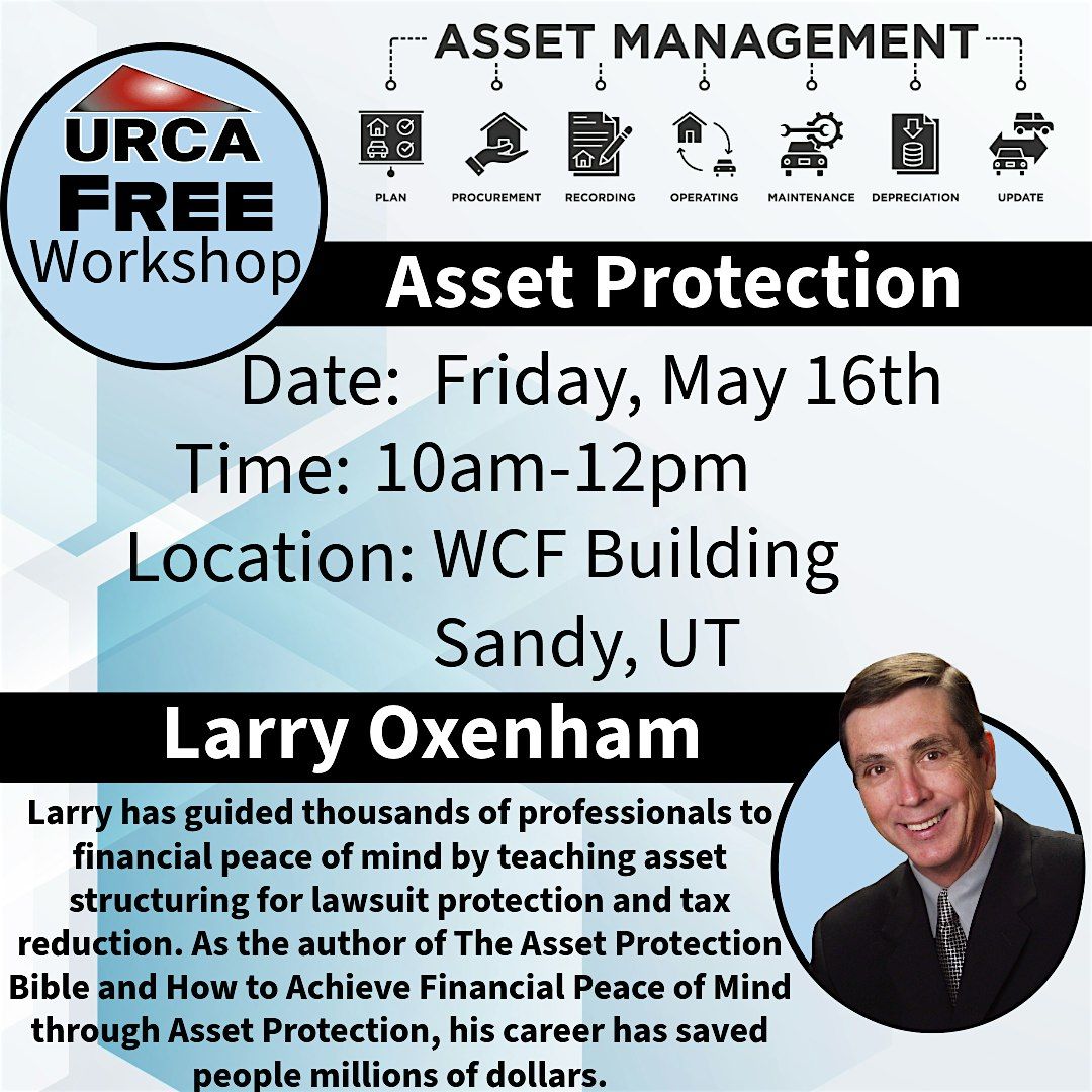 Asset Protection Workshop, 16 May | Event in Sandy | AllEvents