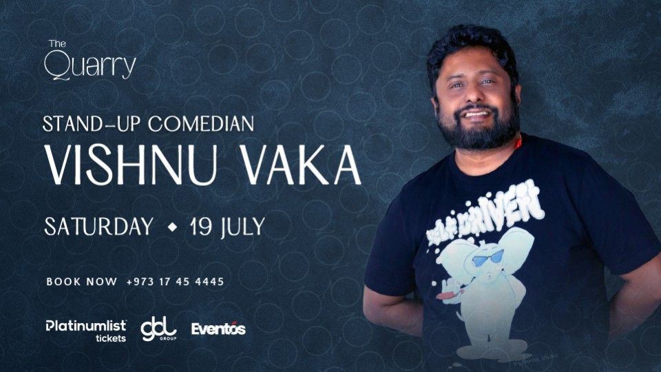 Vishnu Vaka Live at The Quarry, 19 July | Event in Awali | AllEvents
