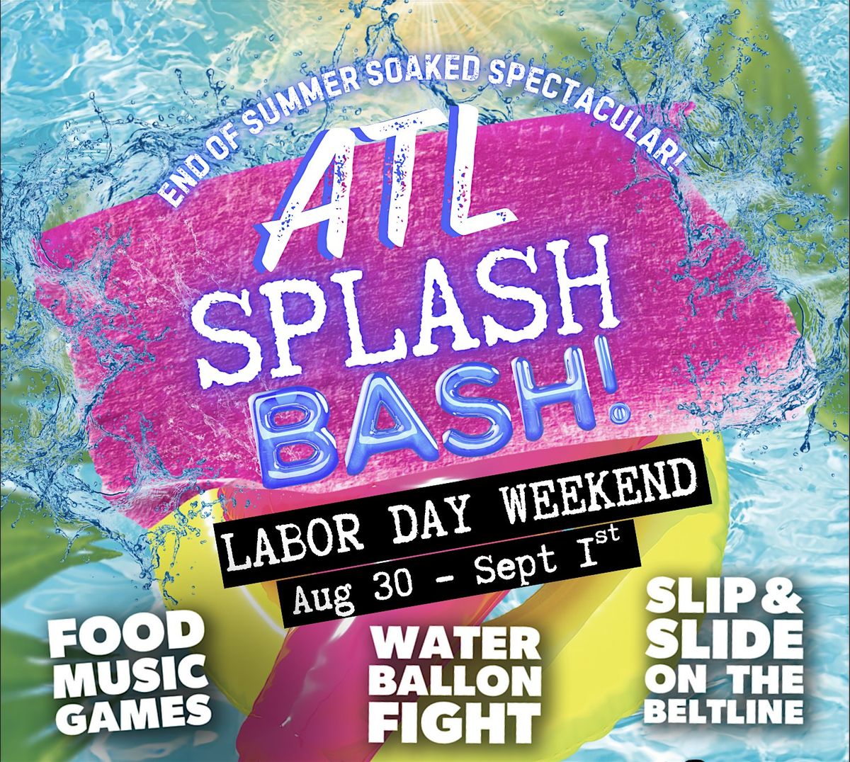 Beltline Slip & Slide - ATL Splash Bash!, 30 August | Event in Atlanta | AllEvents