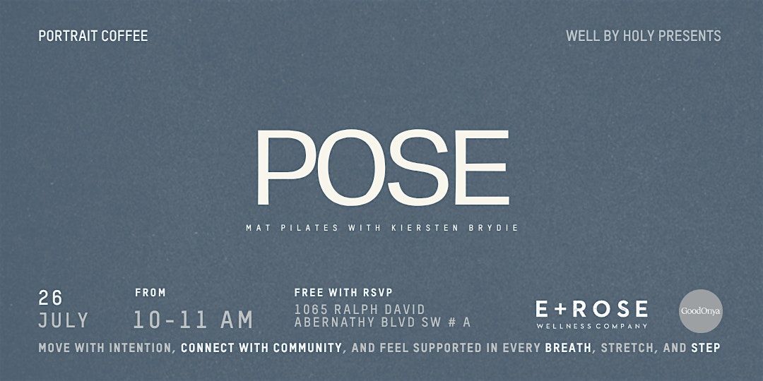 Pose: Mat Pilates with Kiersten Brydie, 26 July | Event in Atlanta | AllEvents