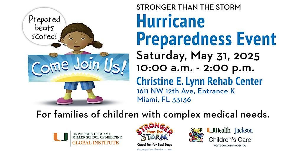 Stronger than the Storm: Hurricane Preparedness Event, 31 May | Event in Miami | AllEvents