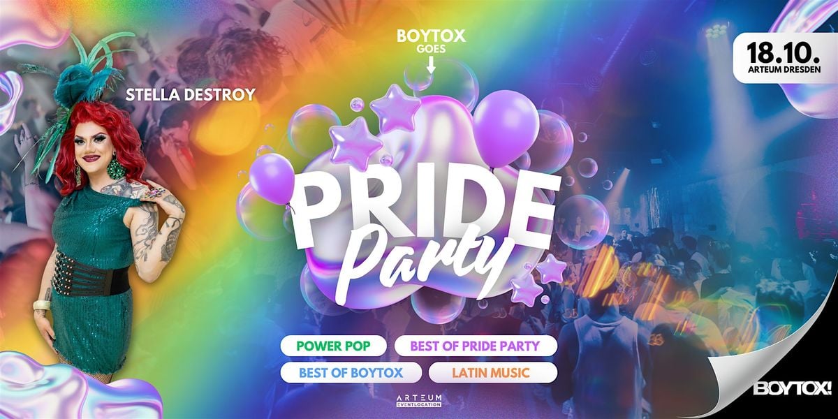 BOYTOX GOES PRIDE PARTY, 18 October | Event in Dresden | AllEvents