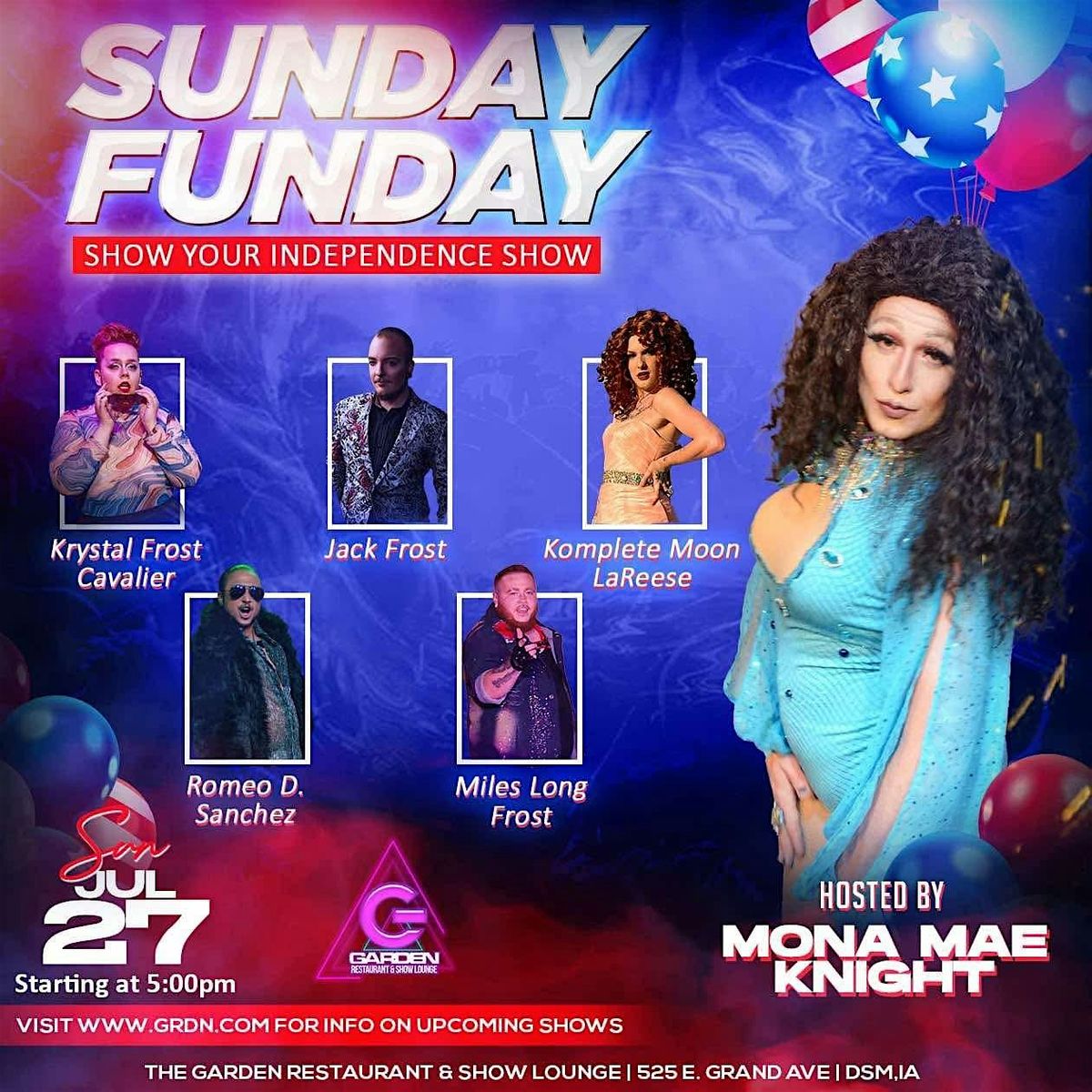 Sun July 27 Drag Show - 5pm Table Reservation | Event in Des Moines | AllEvents