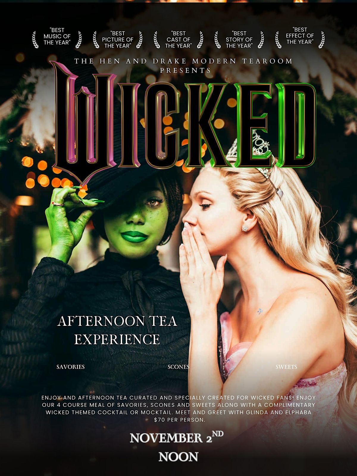 Wicked Afternoon Tea Experience, 2 November | Event in Antioch | AllEvents