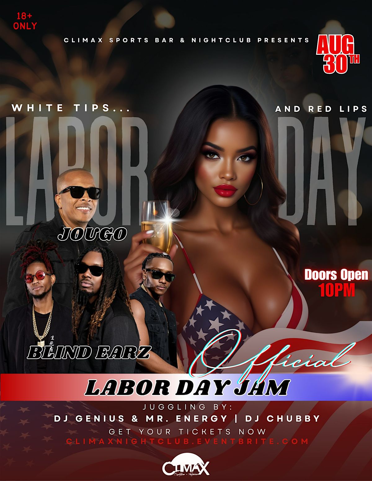 Labor Day Party: White Tips & Red Lips, 30 August | Event in Christiansted | AllEvents