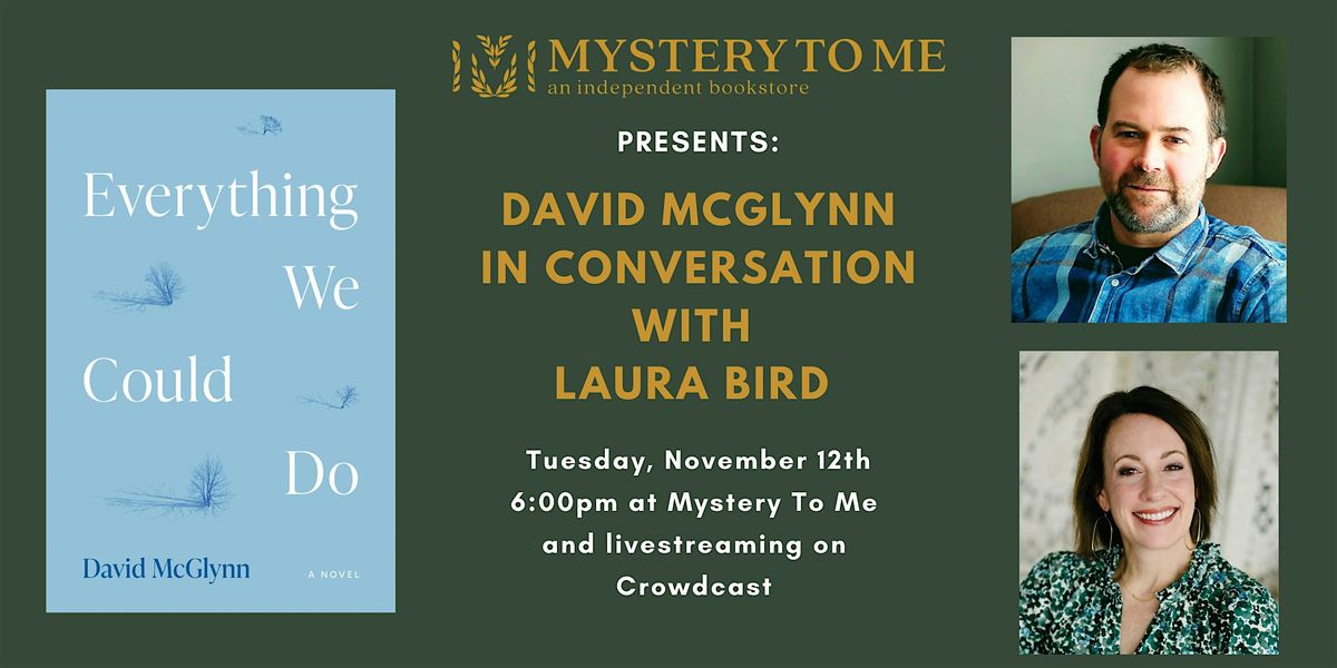 Live@MTM: David McGlynn in Conversation with Laura Bird, 12 November | Event in Madison | AllEvents