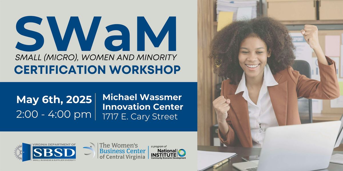 SWaM Certification Workshop, 6 May | Event in Richmond | AllEvents
