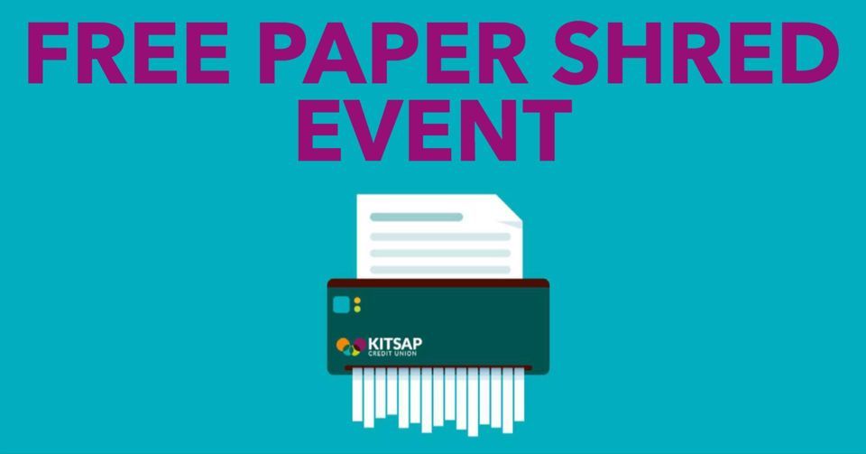 Donate Some Essentials While We Shred Your Confidentials, Kitsap Credit