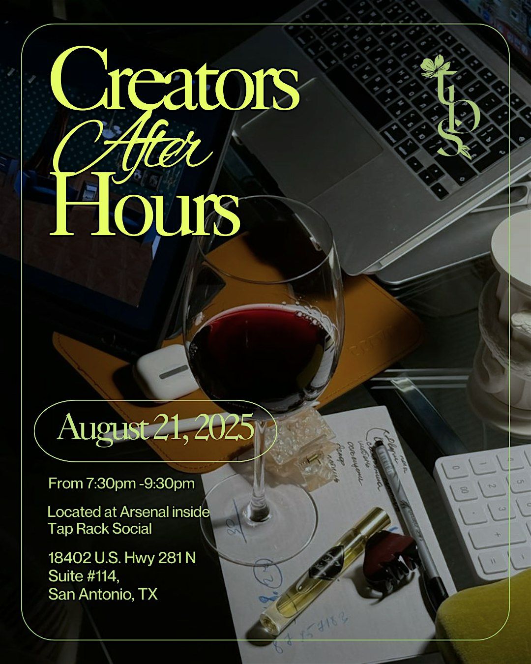 Creators After Hours, 21 August | Event in San Antonio | AllEvents