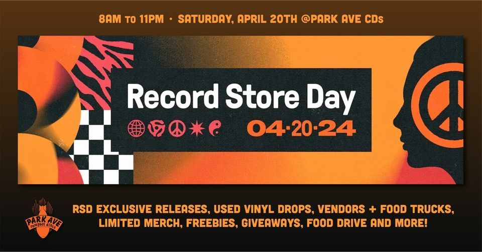 Record Store Day 2024 Park Ave CDs!, Park Ave CDs, Orlando, 20 April