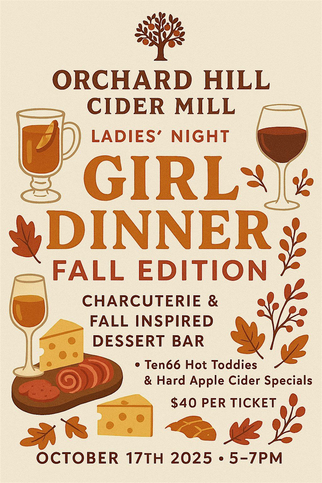 Ladies Night "Girl Dinner" Fall Edition, 17 October | Event in New Hampton | AllEvents