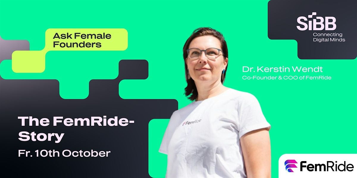 Ask Female Founders: The FemRide-Story, 10 October | Event in Berlin | AllEvents