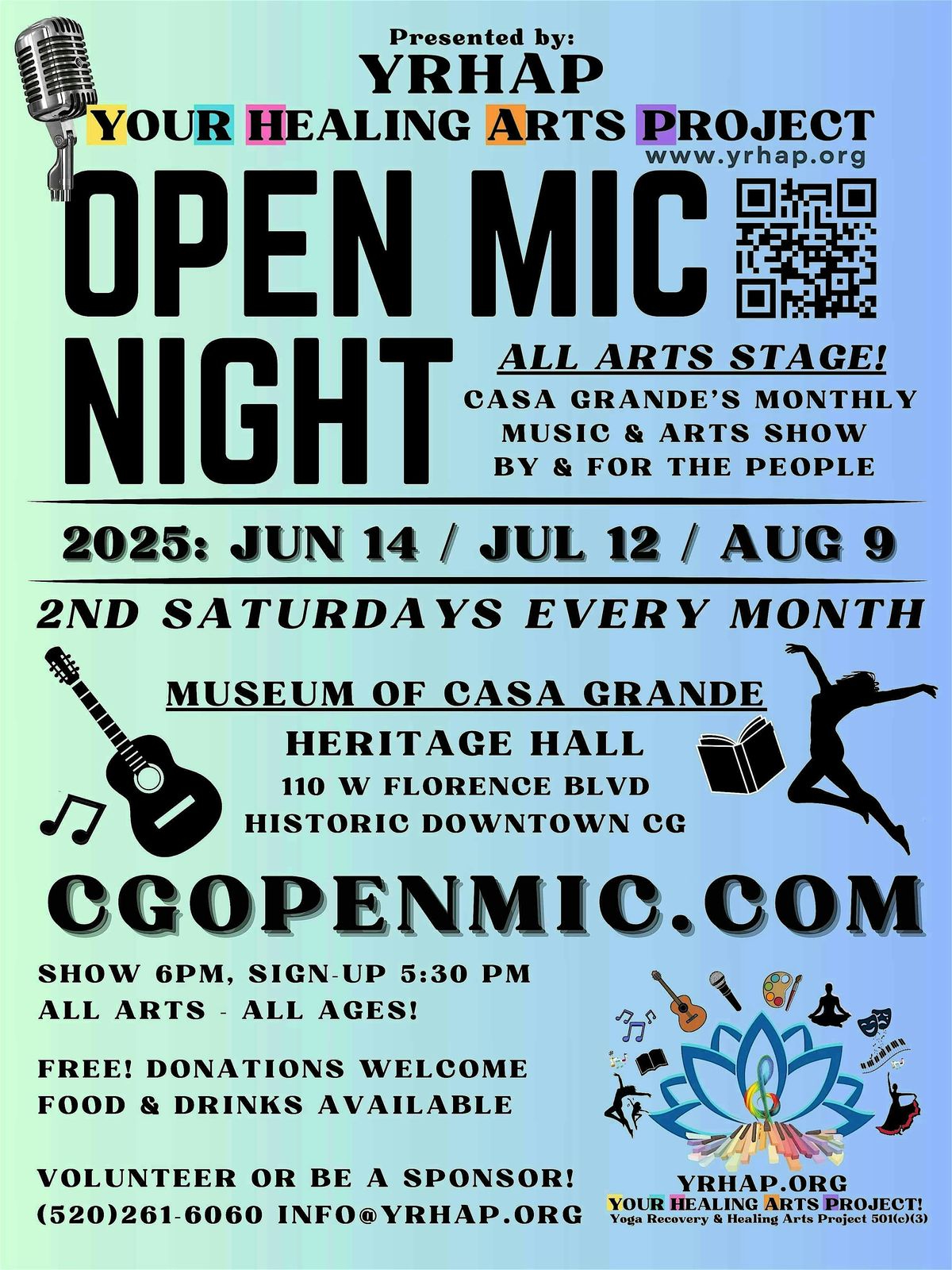 Open Mic & More! All Arts Community Stage, 14 June | Event in Casa Grande | AllEvents