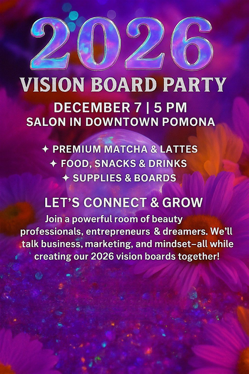 2026 VISION BOARD NETWORKING EVENT, 7 December | Event in Pomona | AllEvents