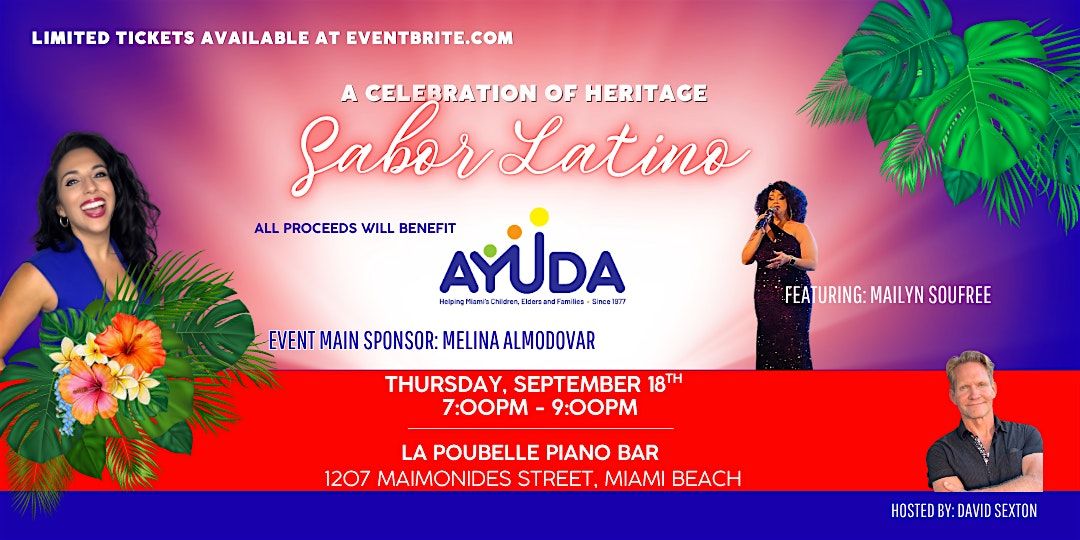 Sabor Latino: A Celebration of Heritage benefitting AYUDA, Inc., 18 September | Event in Miami Beach | AllEvents