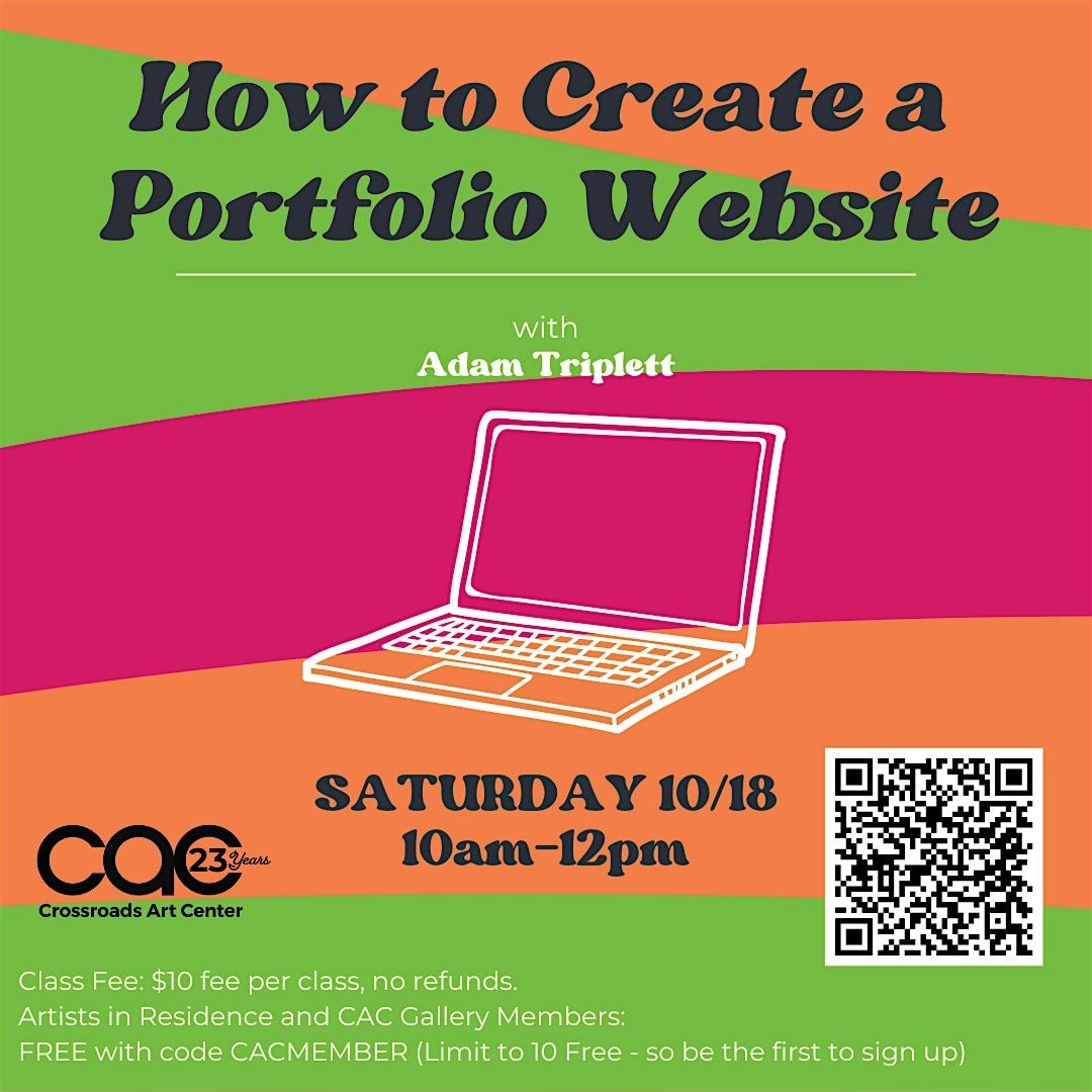 Artists -- How to Create a Portfolio Website, 18 October | Event in Richmond | AllEvents