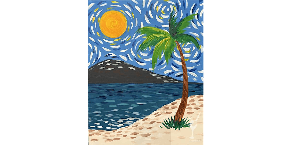 Starry Beach Night - Paint and Sip in Houston | Classpop!™, 17 August | Event in Pasadena | AllEvents