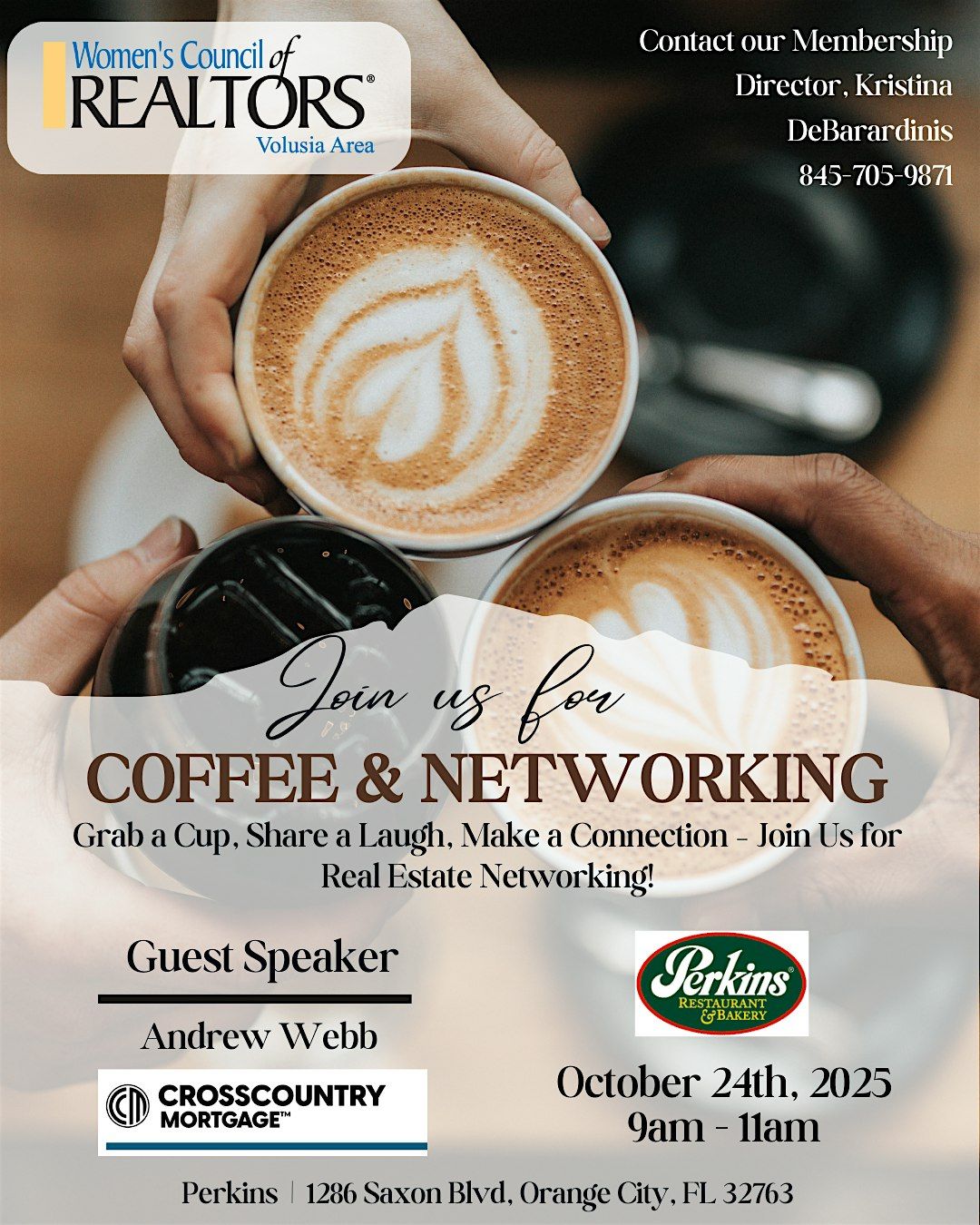 Coffee & Networking with Women's Council of REALTORS® Volusia Area, 24 October | Event in Orange City