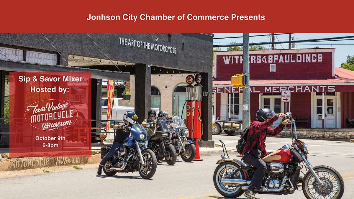 Sip & Savor Mixer and Ribbon Cutting: Motorcycle Museum, 9 October | Event in Johnson City | AllEvents
