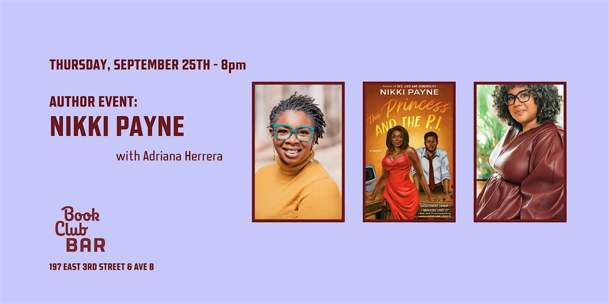Author Event:  Nikki Payne's "The Princess and the P.I.", 25 September | Event in New York | AllEvents