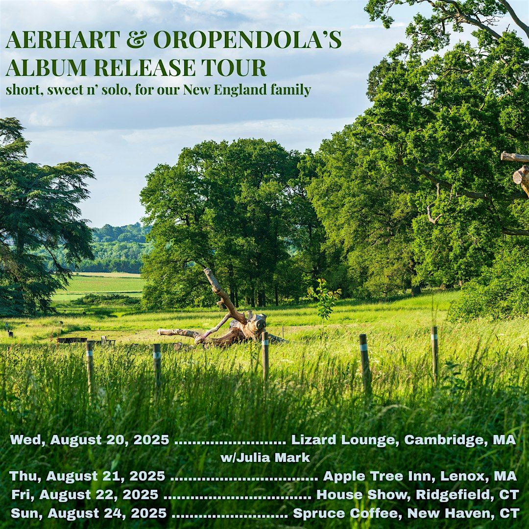 Aerhart & Oropendola Album Tour House Show, 22 August | Event in Ridgefield | AllEvents