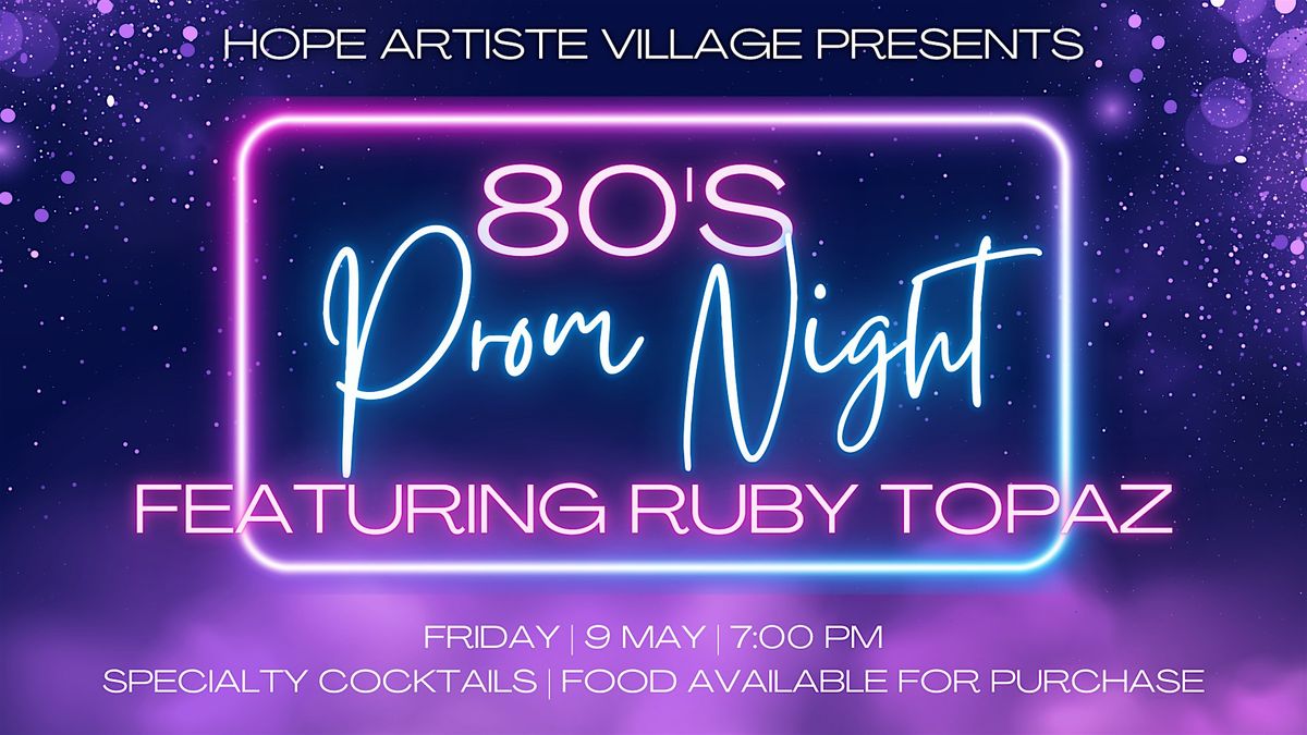 80s Prom Night featuring Ruby Topaz | Event in Pawtucket | AllEvents