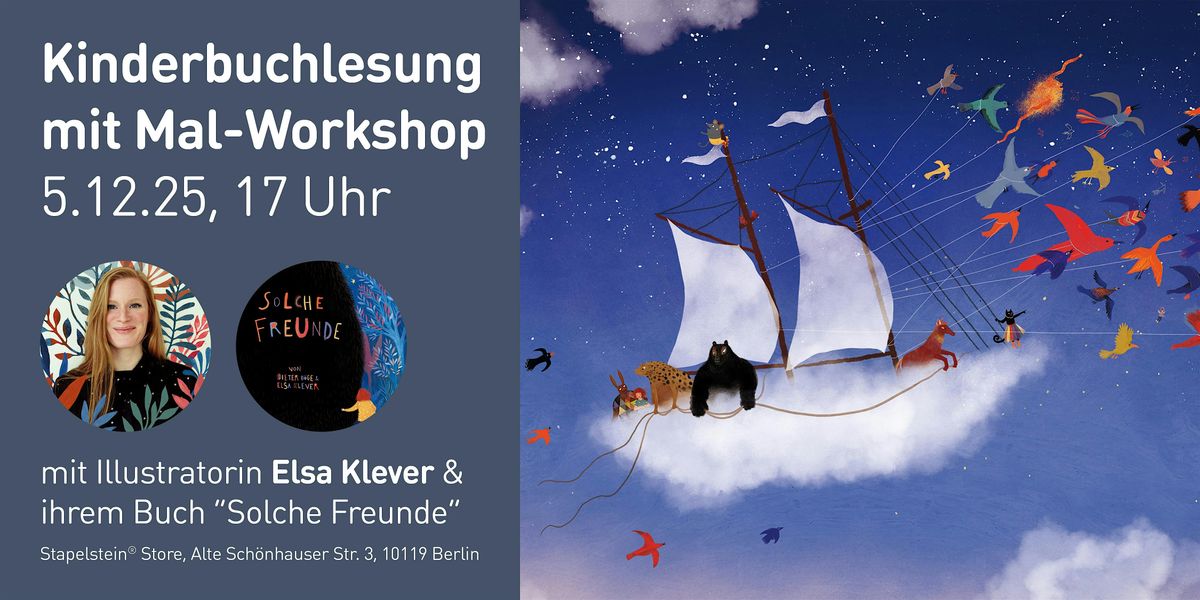Stapelstein® x Elsa Klever I Lesung & Mal-Workshop, 5 December | Event in Berlin | AllEvents