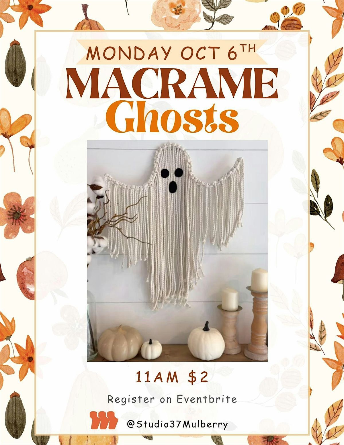 Macrame Cord Ghosts, 6 October | Event in Mulberry | AllEvents