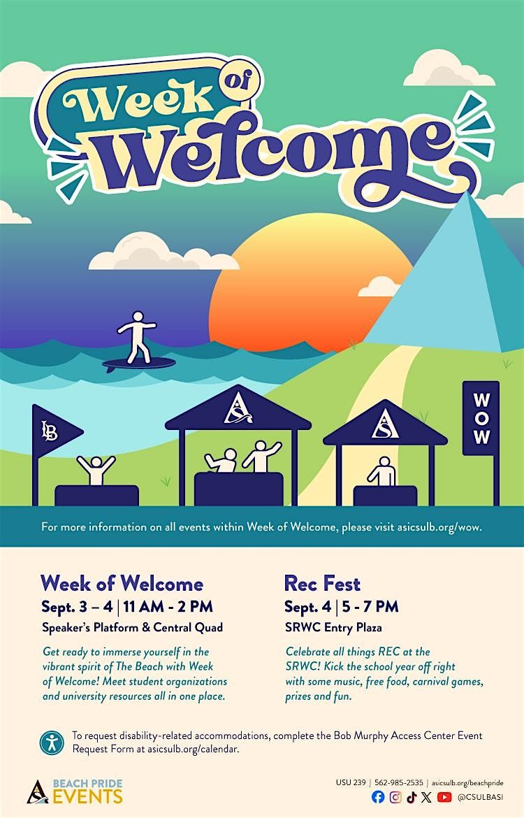 Week of Welcome Fall 2025 Org Registration, 3 September | Event in Long Beach | AllEvents