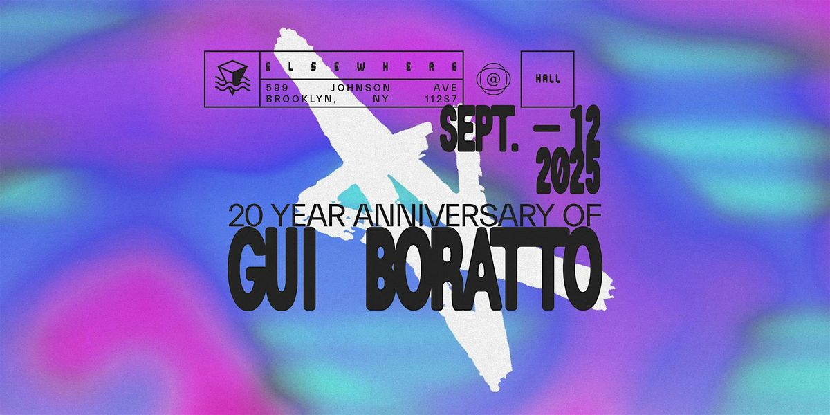 20 Year Anniversary Of Gui Boratto, 12 September | Event in Brooklyn | AllEvents