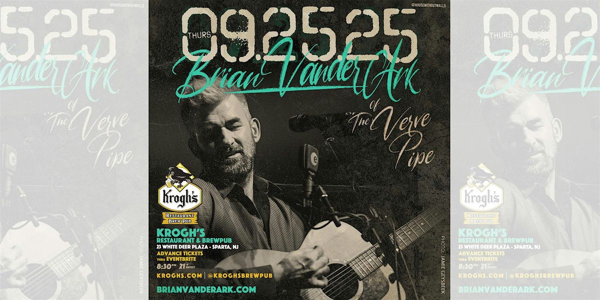 Brian Vander Ark of The Verve Pipe at Krogh's!, 25 September | Event in Sparta Township | AllEvents