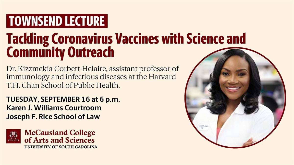 2025 Townsend Lecture: Dr. Kizzmekia Corbett-Helaire, 16 September | Event in Columbia | AllEvents
