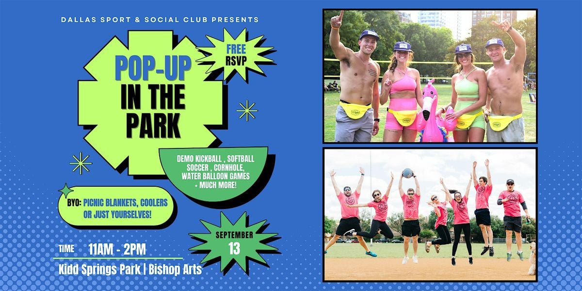 Pop-Up in the Park, 13 September | Event in Dallas | AllEvents