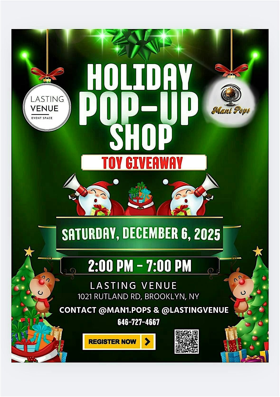 2nd Annual Holiday Pop Up & Toy Giveaway, 6 December | Event in Brooklyn | AllEvents