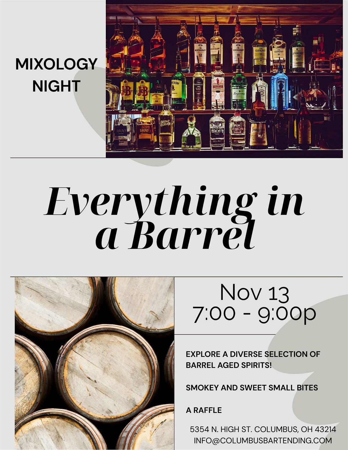 Everything in a Barrel, 13 November | Event in Columbus | AllEvents